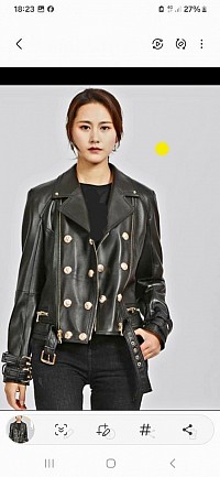 High quality motorcycle leather jacket £245.00 Order number 045