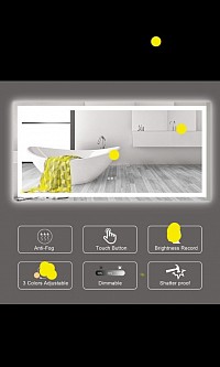 LED BATHROOM ANTIFOG MIRROR LIGHT £488 Order number 0005