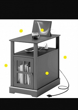 Side table with charging station £188 Order number 248