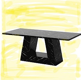 Spacious executive faux marble desk £408 Order number 8088