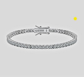 Elegant tennis bracelet with adjustable clasp £250 Order number 040