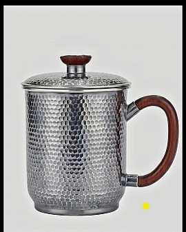 Fine hammered sterling silver mug £1800 order number 588
