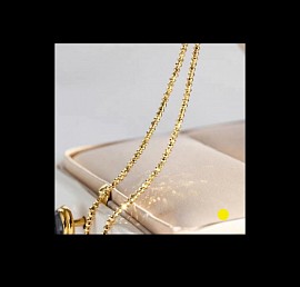 Top quality gold necklace 1008 order number 588. This necklace is placed in the hands of the Son of God Jesus Christ our lord to be placed directly in the hands of the Father our God  the creator. Signed: FrancesJHenry