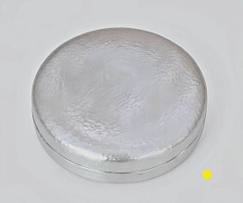 Round sterling silver jewellery & keepsafe box £4008 order number 505