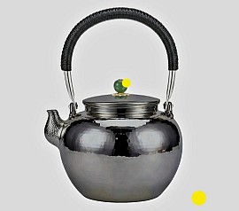 Elegant sterling silver teapot with jade knob £5000 order number 508