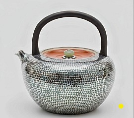 Sterling silver handcrafted teapot with arched handle £5000 order number 508