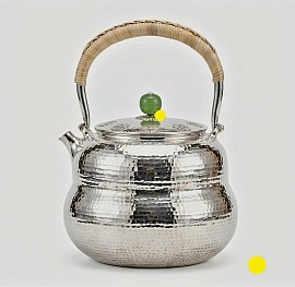 Sterling silver teapot with jade finial 4008 order number 808