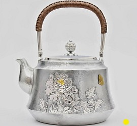 Sterling silver teapot with butterfly accents £5500 order number 508