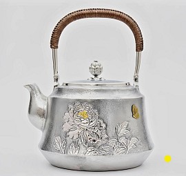 Exquisite sterling silver teapot with butterfly accents £5800 order number 888