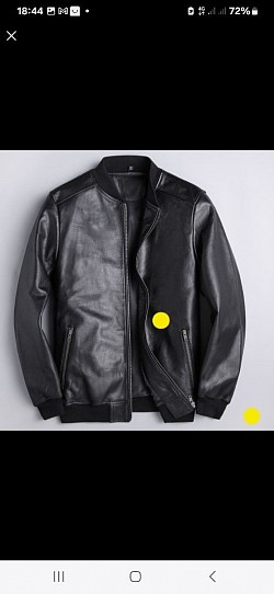 Fine spring stand collar leather jacket £80 order number 558