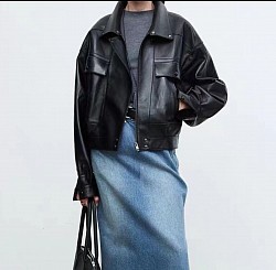 New sheepskin retro loose Jacket £408 order number 508