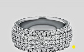 Fine quality Cuban zircon ring £50 order number 508